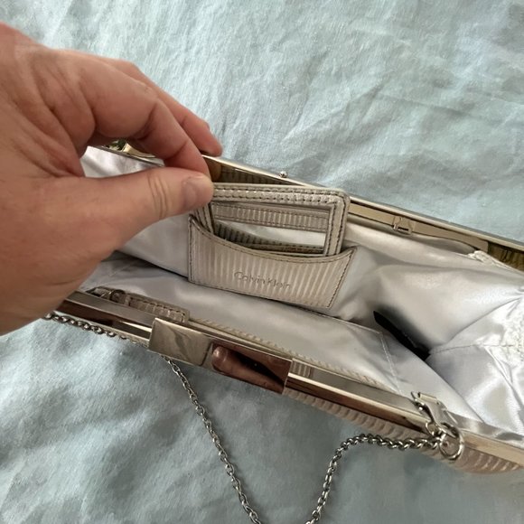 Calvin Klein Silver Evening Clutch Bag - Picture 7 of 7